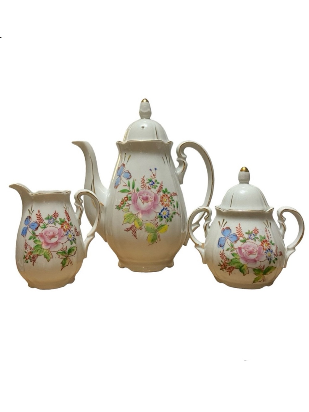 Chugai China Occupied Japan Teapot Tea Set 17 Pieces